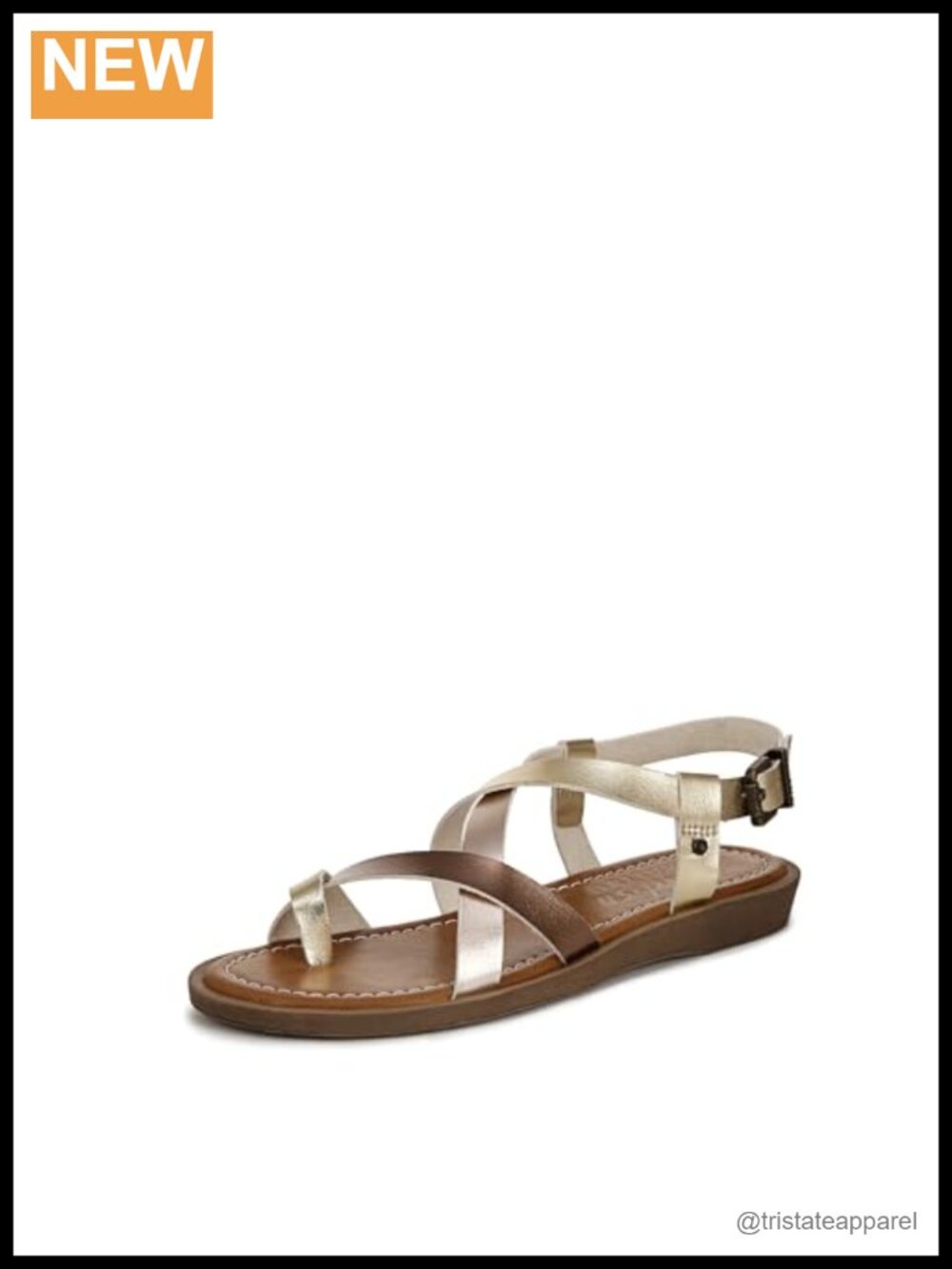 Vegan Faux-Leather Strappy Wedge Sandal Casual Slingback Sandal